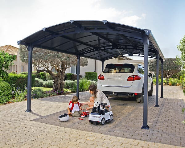 CANOPIA - Canopia Carport Arcadia 6,49 x 3,59 m Gris - large