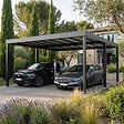 CANOPIA - Canopia Carport Double OSLO 6,07 x 5,96 m NOIRES - vignette