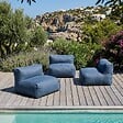OVIALA - Salon de jardin modulable 3 places bleu pacific - Mixi - vignette