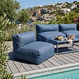 OVIALA - Salon de jardin modulable 3 places bleu pacific - Mixi - vignette