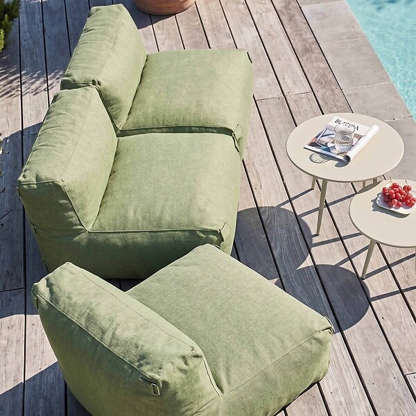 OVIALA - Salon de jardin modulable 3 places vert cactus - Mixi - large