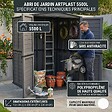 ARTPLAST - Abri de Jardin Extérieur 5500L Gris Anthracite - Polypropylène 151x208x200 - Cabanon de jardin Plancher intégré ARTPLAST - vignette