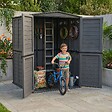 ARTPLAST - Abri de Jardin Extérieur 5500L Gris Anthracite - Polypropylène 151x208x200 - Cabanon de jardin Plancher intégré ARTPLAST - vignette