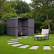 ARTPLAST - Abri de Jardin Extérieur 5500L Gris Anthracite - Polypropylène 151x208x200 - Cabanon de jardin Plancher intégré ARTPLAST - vignette