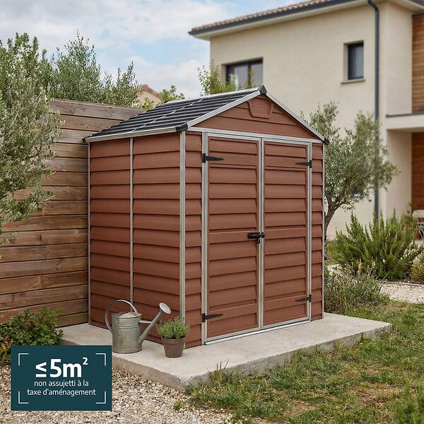 PALRAM - Canopia Abri de jardin Skylight 2,8m² Ambre - large