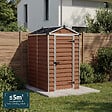 PALRAM - Canopia Abri de jardin Skylight 2,1m² Ambre - vignette
