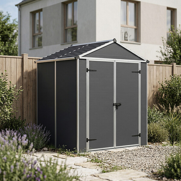 CANOPIA - Canopia Abri de jardin Rubicon 2,8m² Gris - large