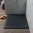 KIAMAMI VALENTINA - Receveur De Douche 90X90 Résine Gris Anthracite Effet Pierre | Muse - vignette