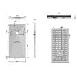 KIAMAMI VALENTINA - Receveur De Douche Muse 160X80 En Résine Anthracite + Couvercle De Bonde | Muse - vignette