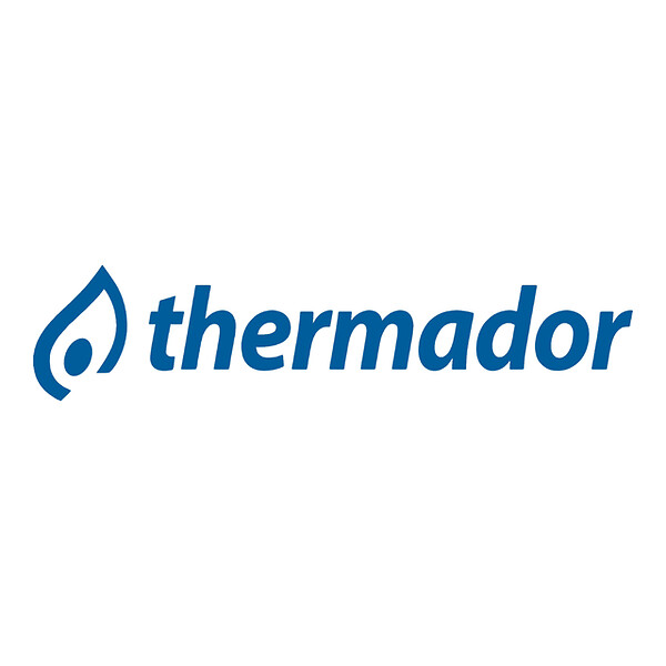 THERMADOR - AGHE Pomme de douche ronde 200mm métal slim noir - THERMADOR - SF101ANE - large