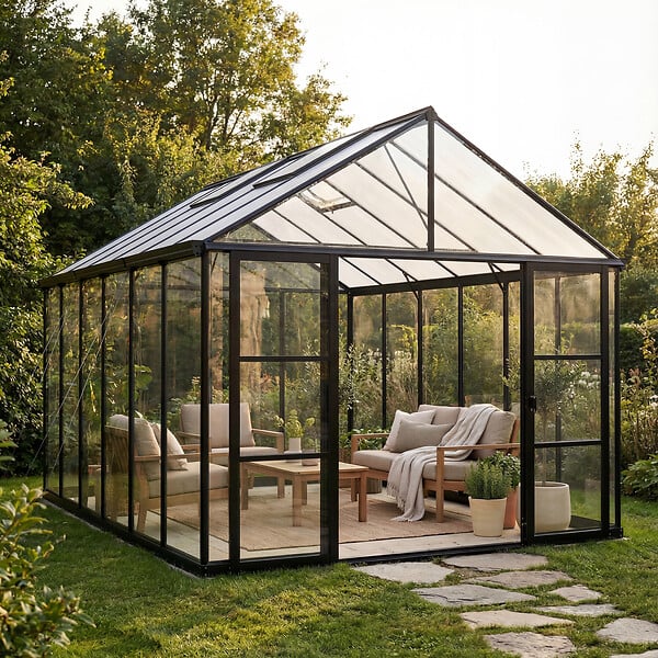 CANOPIA - Canopia Serre de jardin Aria 14 m² Noire - large