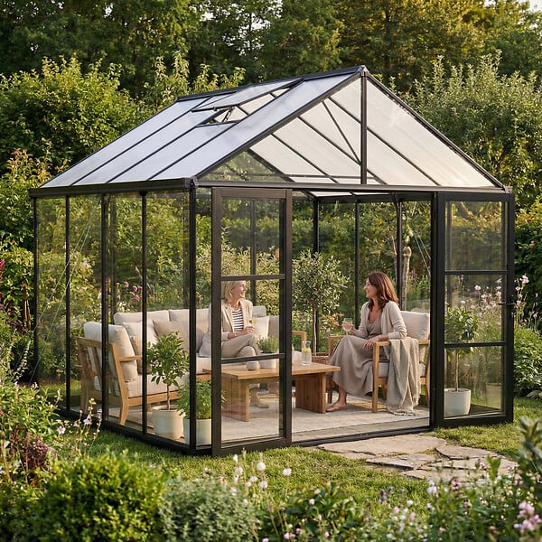 CANOPIA - Canopia Serre de jardin Aria 9,4 m² Noire - large