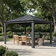 CANOPIA - Canopia Tonnelle de jardin Dallas 3,6X4,3 Gris - vignette