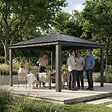 CANOPIA - Canopia Tonnelle de jardin Dallas 3,6X4,3 Gris - vignette
