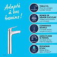 GROHE - Mitigeur lavabo Swift avec vidage Push open chromé XL - vignette