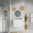 CERSANIT - Meuble salle de bain-60x37.5cm-Gain de place-Blanc Brillant-Moduo Slim - vignette