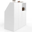 ID MARKET - Ensemble armoires sous pente 2 portes + 1 porte et 1 niche TOMI blanc - vignette