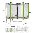 KANGUI - Trampoline Ø 300 cm + filet + échelle + bâche + kit d'ancrage - JUMPI 300 - vignette