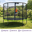 KANGUI - KANGUI Trampoline de jardin rond 305 cm + filet de sécurité - PUNCHI Vert 300 - vignette
