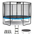 KANGUI - Trampoline Ø 430cm + filet + échelle + bâche + kit ancrage - PUNCHI 430 Bleu - vignette