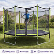 KANGUI - KANGUI Trampoline de jardin 426 cm + filet de sécurité  JUMPI Vert/Noir 430 - vignette