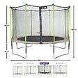 KANGUI - Trampoline Ø 360 cm + filet + échelle + bâche + kit d'ancrage - JUMPI 360 - vignette