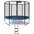 KANGUI - Trampoline de jardin Ø 300cm + filet de sécurité + échelle - PUNCHI 300 Bleu - vignette