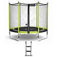 KANGUI - Trampoline jardin Ø 300 cm + filet + échelle - JUMPI 300 - Noir/Vert - vignette