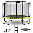 KANGUI - Trampoline Ø 430cm + filet + échelle + bâche + kit ancrage - PUNCHI 430 Vert - vignette