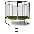 KANGUI - Trampoline de jardin Ø 300cm + filet de sécurité + échelle - PUNCHI 300 Vert - vignette