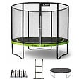 KANGUI - Trampoline Ø 300cm + filet + échelle + bâche + kit ancrage - PUNCHI 300 Vert - vignette