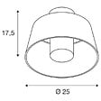 SLV - Plafonnier extérieur PHOTONI SLV - E27 - Max.13W - IP65 - Rouille - Sans ampoule - vignette