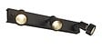 SLV - Applique intérieure orientable Puri 3 GU10 noir mat max. 3x50W anneau déco inclus - vignette