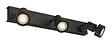 SLV - Applique intérieure orientable Puri 3 GU10 noir mat max. 3x50W anneau déco inclus - vignette