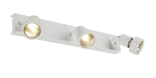 SLV - PURI 3 plafonnier, blanc mat, GU10, max. 3x50W, anneau déco inclus - large