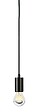 SLV - FITU E27 suspension, ronde, noire, max. 60W, câble nu de 5m - vignette