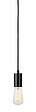 SLV - FITU E27 suspension, ronde, noire, max. 60W, câble nu de 5m - vignette