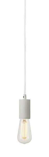 SLV - FITU E27 suspension, ronde, blanc, max. 60W, câble nu de 5m - large