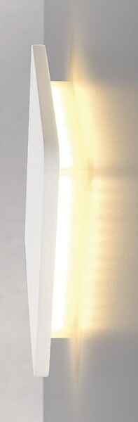SLV - PLASTRA SQUARE applique, carré, plâtre blanc, 48 LED, 3000K - large