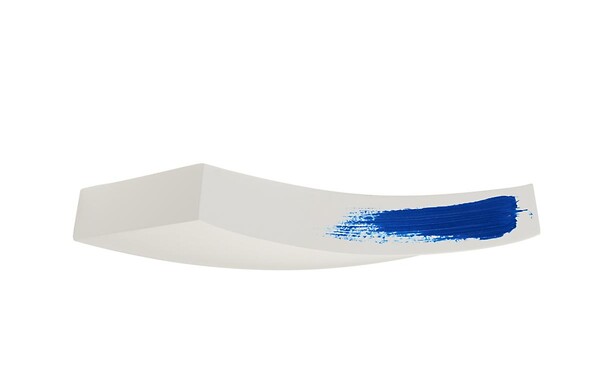 SLV - PLASTRA 102 CURVE, applique, plâtre blanc, R7s 78mm, max. 100W - large