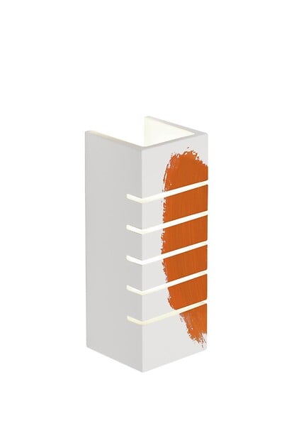 SLV - PLASTRA 100 SLOT, applique, carrée, plâtre blanc, E14, max. 11W - large