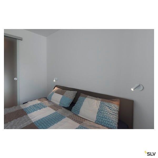 SLV - KARPO, 1 spot, LED, applique plafonnier rond, noir, 7,5W, 3000K - large