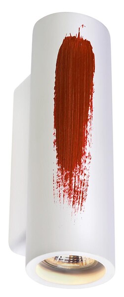 SLV - PLASTRA TUBE rond, applique, plâtre blanc, GU10 - large