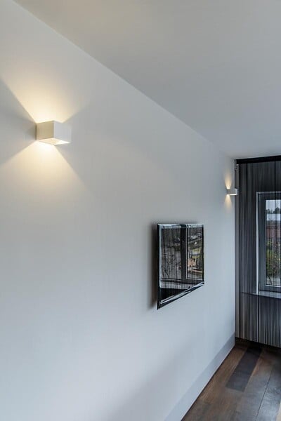 SLV - LOGS IN applique, carrée, blanche, 5W LED, 3000K - large