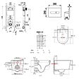 ROCA - Pack WC suspendu complet avec bâti-support Roca, cuvette design sans bride et abattant soft-close - vignette