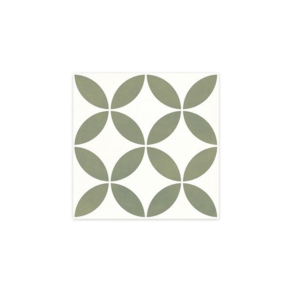 RO'MA NATURE - Carrelage effet Carreau ciment Axerio Vert 22,3x22,3x0,9 cm Savero - Sol et mur intérieur (vendu par carton de 0,65 m²) - large