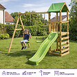 KANGUI - Aire de jeux bois enfant : plateforme 120 cm avec toboggan WALLI - vignette