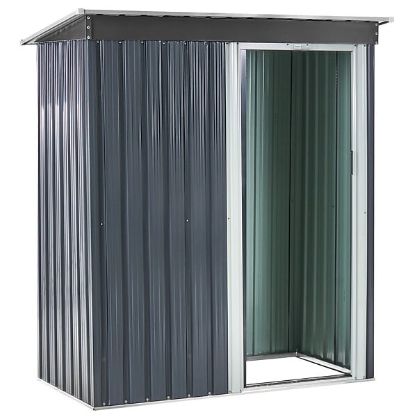 BELIANI - Abri de jardin AISONE 150 cm 89 cm Gris graphite - large