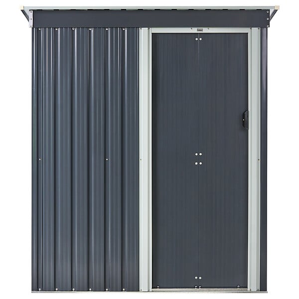 BELIANI - Abri de jardin AISONE 150 cm 89 cm Gris graphite - large