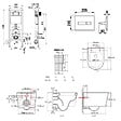 ROCA - Pack WC suspendu complet avec bâti-support Roca, cuvette compacte sans bride et abattant soft-close - vignette